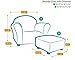 Keet Roundy Child Size Chair with Microsuede Ottoman, Lavender, Ages 2-5 years
