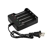 ElementDigital 4 Slot Li-on Battery Charger for 18650 Rechargeable Battery Black