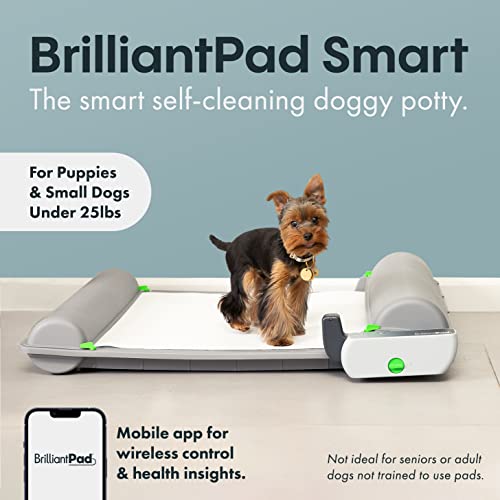 BrilliantPad Smart WiFi Enabled Indoor Dog Potty, SelfCleaning Machine