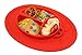 Silicone Mini Placemat - Baby Plate - Toddler Feeding Mat - by Hot1cE - Strong Suction Base - Portable - BPA Free - 100% Food Grade Silicone - Fits most highchairs, Microwave and Dishwasher safe (RED)