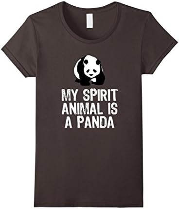 Womens My Spirit Animal Is A Panda T-Shirt Medium Asphalt