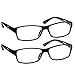 TruVision Readers Blue Light Blocking Reading Glasses 9604HP - 2 PK - Black - 1.00