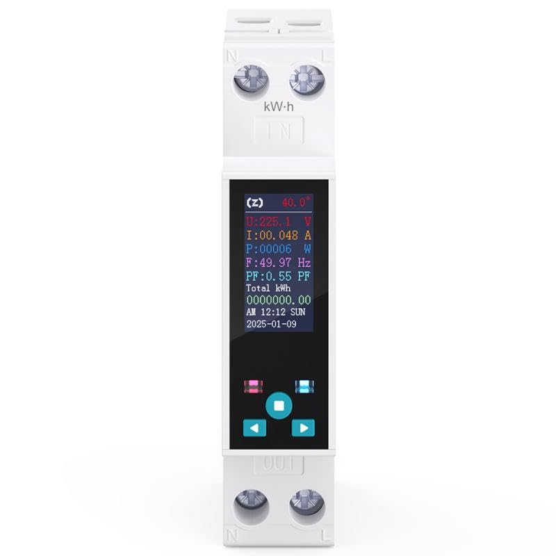 Photo 1 of TONGOU Zigbee DIN Rail Smart Meter| 1-50A 90-240VAC 1P+N|Smart Switch with Real-time Power Monitoring| Remote Control via Tuya/Smart Life| Export/Clear Power Data| Recloser Function| FCC Certified