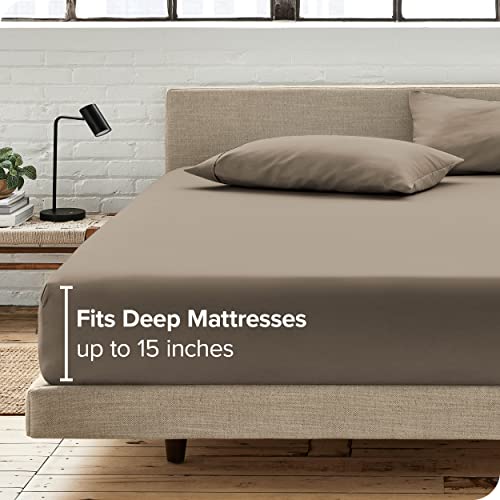 Bare Home Fitted Bottom Sheet Queen Premium 1800 Microfiber Ultra