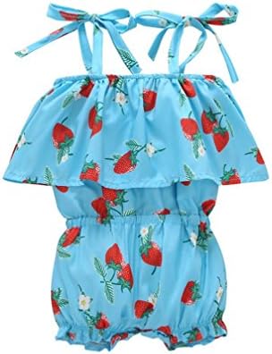 AUSKA Toddler Baby Girls Tassel Print Bibs +Shorts Briefs Set Clothes Outfits (100, Blue)