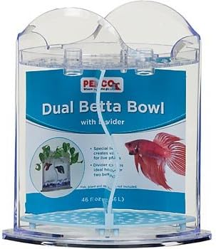 Amazon Com Petco Dual Betta Bowl Aquariums Pet Supplies