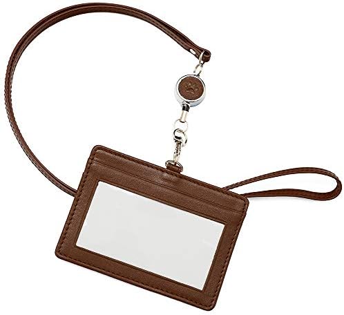 Eaoike Idカードホルダー スーパーセール期間限定 カードケース パスケース かわいい猫の足跡のワンポイントつき 本革