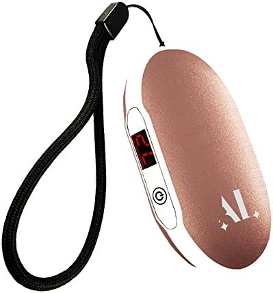 AbracadabraLeka Rechargeable Hand Warmers with Display 5600mAh Power Bank Pocket Portable USB Electric Hand Warmer Reusable Double-Sided Heating Mobile External Battery Charger Best Gift in Winter