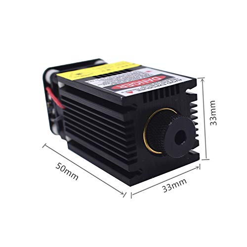 image for TXINLEI 2.5W 2500mW 445nm TTL PWM Control Blue Laser Module, DC 12V Fo