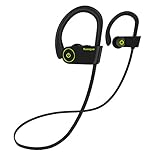 YuanGuo Bluetooth Headphones Perfect HD Stereo with Microphone Waterproof Sport Ear Buds Bluetooth 4.1 Headphones for Any Bluetooth Enable Device (Black)