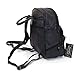 Leather Backpack Purse Mid Size & Convertible into single strap sling Bag or Backpack wearing Multiple Organizer Pockets Black