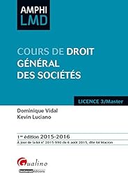 Cours de droit général des sociétés