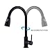 Kitchen Faucet with Sprayer,Single Handle Matte Black Pull Out Kitchen Faucet, 360° Rotate Single Level Stainless Steel Kitchen Sink Faucet with Pull Down Sprayer