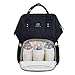 Land Diaper Bag Backpack for Baby Boys and Girls Travel Maternity Nappy Bag for Mom and Dad,Black