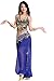ZLTdream Lady's Belly Dance Chiffon Banadge Top and Lantern Coins Pants