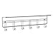 ClosetMaid 6 Hook Towel Rack, Chrome