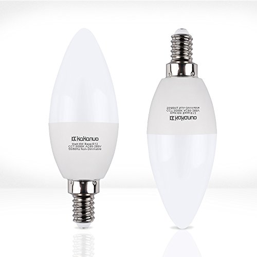 Candelabra LED Bulbs Kakanuo E12 LED Bulb 60W Equivalent Chandelier