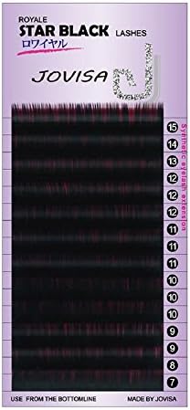 JOVISA Royale Star Black Lashes C Curl 0.10/0.15/0.20 8-14mm with Darker For Eyelash Extension (0.15, 09mm)