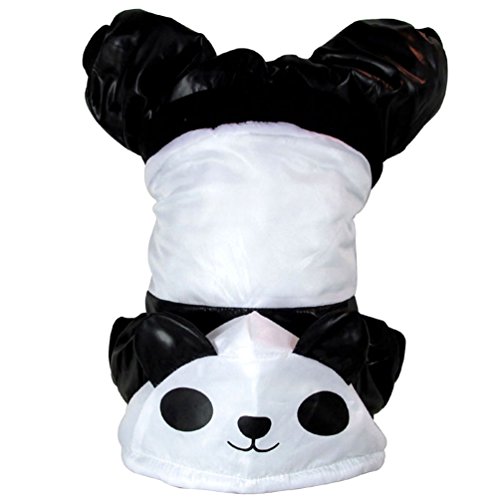 SMALLLEE_LUCKY_STORE XY000153-M Small Dog Panda Hoodie Costume, White, Medium