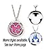 FIKA Mickey Mouse Aromatherapy Essential Oils Diffuser Necklace Pendant Air Freshener Locket Pads included