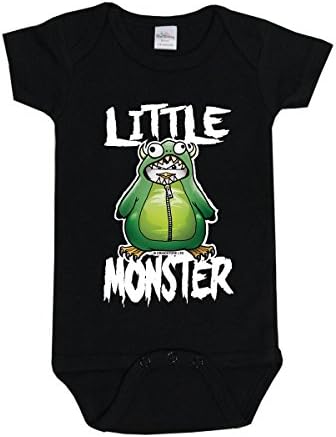 Psycho Penguin Little Monster Baby Grow Black