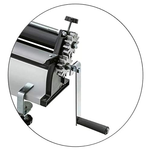 DKN 19Inch Pizza Dough Roller Machine with Hand Crank Pasta Maker, Dough Sheeter Features Non