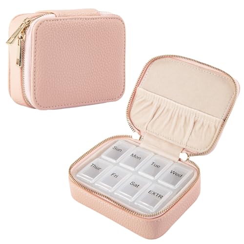 Starker Deal! Diesen Preis von 10,99€ für Tablettenbox 7 Tage Leder Schwarz... solltest du dir ansehen. Heute noch zuschlagen!