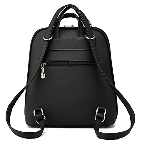 Three-Way Convertible Satchel PU Waterproof Messenger Bag Tote For Weekender Wine