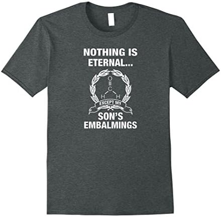 Mens Embalmer Shirt Funeral Director Son Small Dark Heather