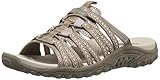 Skechers Women's Reggae Repetition Slide Sandal, Taupe, 8 M US