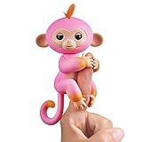 Fingerlings 2Tone Monkey - Summer (Pink with Orange Accents) - Interactive Baby Pet