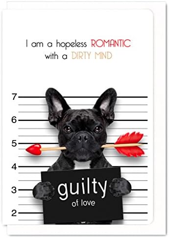 Funny Animal "Hopeless Romantic" Love Greeting Card