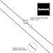 Kooljewelry Sterling Silver 1mm Twisted Curb Chain (14, 16, 18, 20, 22, 24, 30 or 36 inch)