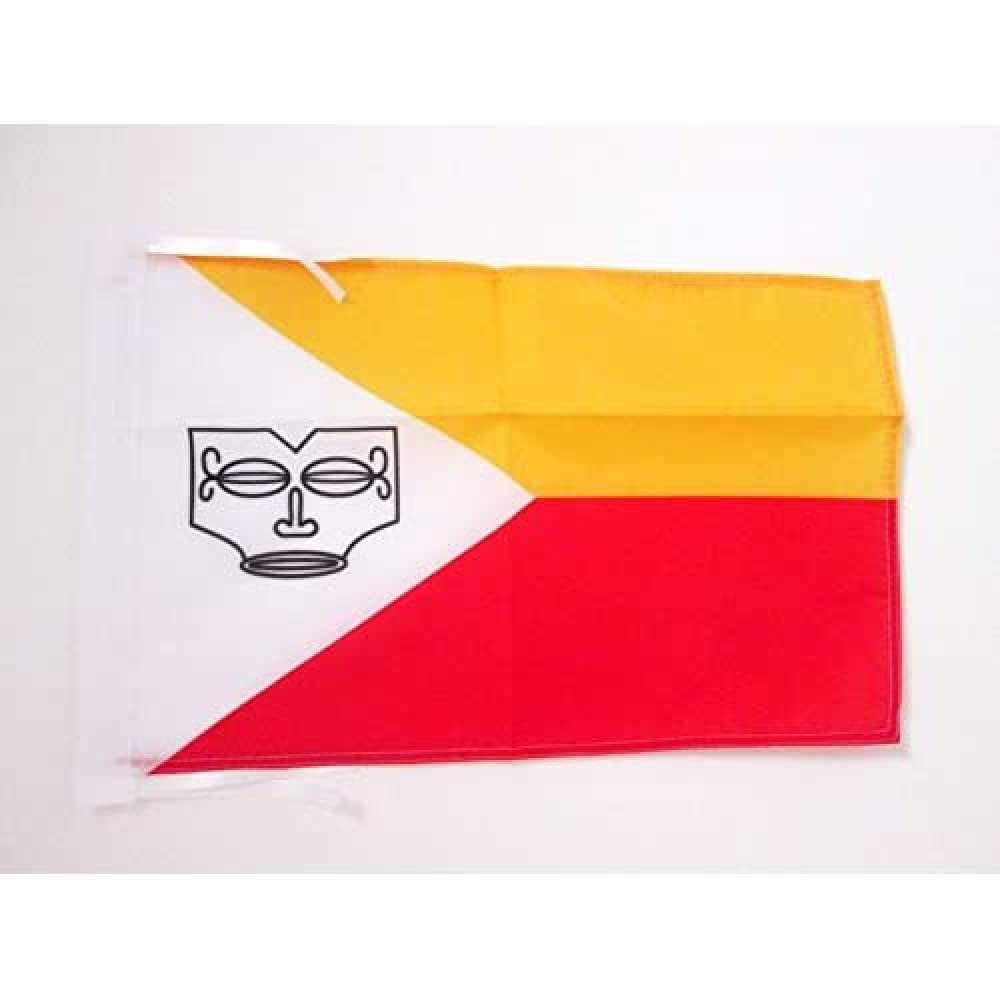 AZ FLAG - Marqueses Islands Flag - 18'' x 12'' - 100% Polyester French Polynesia Small Banner with Two Cords - Fade Resistant - Vivid Colors - 18x12 in - 45x30 Cm