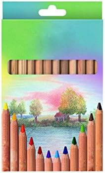 12 Colors Triangular Giant Colored Pencils
