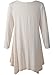 LARACE Women Plus Size 3/4 Sleeve Tunic Tops Loose Basic Shirt(2X, Beige)