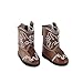 American Fashion World Brown Eagle Cowboy Boot | 14 Inch Wellie Wisher Doll Accessories