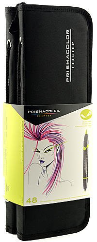 Prismacolor Brush-Tip Marker Sets (Assorted) (Set of 48) - Brush-Tip with Case 1 pcs sku# 1848008MA