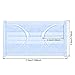 TecUnite 100 Pack Disposable Face Masks Breathable Dust Filter Masks Mouth Cover Masks with Elastic Ear Loop (Blue)