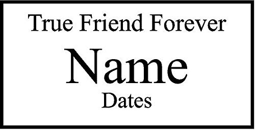 Personalized Engraved Pet Memorial 'True Friend Forever' 8" X 4" (Brick Size)
