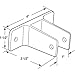Prime-Line 650-6356 2 Ear Wall Bracket, 1 In., Chrome (Single Pack)