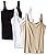 Flexees Women's Maidenform Shapewear Fat Free Dressing Tank 3 Pack Bundle