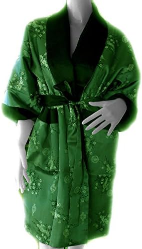 Traditional Beijing Dragon Robe, Kimono Bathrobe Style *DARK PINK / BLACK* Large: Best fit for Chests 42-44" Code 1010