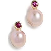 SHASHI Women's Aisha Stud Earrings, Rose, Pink, One Size
