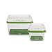 Rubbermaid FreshWorks Produce Saver Food Storage Containers, 2-Piece Set, Green