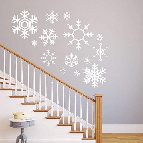 Amazon.com: Snowflake Wall Decals | Christmas, Winter Vinyl Home Decor