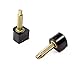 STARVAST High Heel Tips Caps High Heel Shoe Replacement Tips Dowel Lifts Stiletto Repair Heel Caps Kit Pin Taps with Storage Box (Black, 8, 9, 10 mm, 6 Sizes - 12 Pairs)