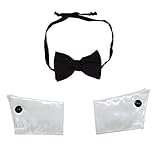 CandyMan Men's Bowtie and Cuffs, Only color, One Size