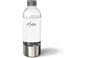 MonTen Soda 900ML Stainless Steel Bottle - Effortless Fizz & Hydration - Durable & Eco-Friendly Design - Reusable PET Sparkling Water Bottle for our Machines