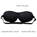 Iconic Contoured Sleep Mask Blocks Out Light, Improves Sleep for Travel, Daytime Rest. Memory Foam Eye Cavity, Adjustable Strap Fits All Sizes, Breathable Fabric, Black. FREE Travel Pouch & Ear Plugs